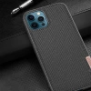 VipMarketim Dux Ducis Fino Serisi iPhone 12 Pro Max Kılıf Premium Dokuma Silikon Kılıf-(5775)