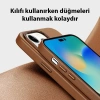 VipMarketim Dux Ducis Grit Series iPhone 14 Pro Max 6.7inç Premium MagSafe Uyumlu Kılıf-(5775)