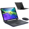 VipMarketim Dux Ducis iPad 11 Pro 10.9 Kablosuz Bluetooth Klavye Touchpad Kılıf 2021-2020-2018-(5775)