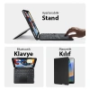 VipMarketim Dux Ducis iPad 7- 8-9 10.2 iPad Air3- iPad Pro 10.5(2017) DK Series Kablosuz Bluetooth Klavye-(5775)