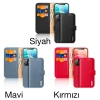 VipMarketim Dux Ducis iPhone 12 - 12 Pro Kılıf Mıknatıslı Cüzdanlı Deri Kılıf Hivo Series-(5775)