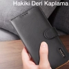 VipMarketim Dux Ducis iPhone 12 - 12 Pro Kılıf Mıknatıslı Cüzdanlı Deri Kılıf Hivo Series-(5775)