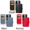 VipMarketim Dux Ducis iPhone 12 Pro Max Kılıf Mıknatıslı Cüzdanlı Deri Kılıf Hivo Series-(5775)
