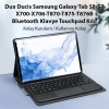 VipMarketim Dux Ducis SM Galaxy Tab S8/S7 Bluetooth Klavye Touchpad Kılıf X700-X706-T870-T875-T876B-(5775)