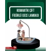 VipMarketim El Ele Tutuşan Çift Figürlü Dekoratif Gece Lambası Romantik Tasarım