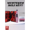 VipMarketim Elektrikli Manikür Pedikür Seti İkili Set 17 Parça Tırnak Bakımı Nasır Temizleme Tırnak Şekillendirme