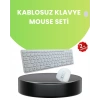 VipMarketim Ergonomik Kablosuz Klavye Mouse Takımı - Tam Boy Sessiz ve Güvenilir