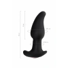 VipMarketim Erotist Hurricane Anal Plug, Silikon, Siyah, 14 Cm