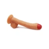 VipMarketim F3 Testisli Vantuzlu 19cm Gerçekçi Dildo