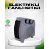 VipMarketim Fanlı Elektrikli Isıtıcı Termostatlı Güvenli Yanmaz Plastik Gövde