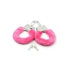 VipMarketim Fetiş Fantezi Pembe Peluşlu Metal Kelepçe