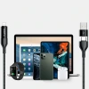 VipMarketim Floveme 4in1 USB To Type C -Type to Type Kablosu+iPhone Başlık USB 1M-(5775)