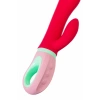 VipMarketim Flovetta PETUNIA Klitoral Uyarıcılı Vibratör, Silikon, Kırmızı, 19 cm