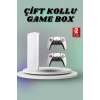 VipMarketim Game Box 3D Çift Oyun Kollu 4K HD Ekran 20000den Fazla Oyun Seçeneği 2.4G Kablosuz