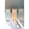 VipMarketim Gece Lambası Kristal Lamba Dokunmatik Şarjlı Hediyelik