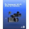 VipMarketim Gelişmiş G-Sensörlü Üçlü Araç Kamerası – 5” LCD Ekran ve Hareket Algılama