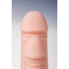 VipMarketim Gerçekçi A-Toys Twint yapay penis, silikon, çıplak, 19,5 cm