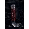 VipMarketim Gerçekçi olmayan yapay penis Sexus Glass, cam, transparan, 16 cm