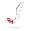VipMarketim Gerçekçi Olmayan Yapay Penis Sexus Glass, Cam, Transparan, 17,5 Cm