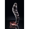 VipMarketim Gerçekçi olmayan yapay penis Sexus Glass, cam, transparan, 17,5 cm