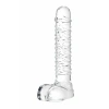 VipMarketim Gerçekçi Olmayan Yapay Penis Sexus Glass, Cam, Transparan, 21 Cm