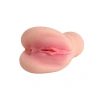 VipMarketim Gerçekçi Suni Vajinal Anal Çift Girişli Mastürbatör 18cm 500gr