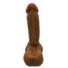VipMarketim Gerçekçi Testisli Melez Dildo 18 cm