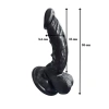 VipMarketim Gerçekçi Testisli Siyah Dildo 16 cm