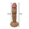 VipMarketim Gerçekçi Testissiz Melez Dildo 18 cm
