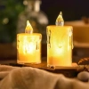 VipMarketim Gerçekçi Titrek Alev Efektli Pilli LED Mum 12li Paket