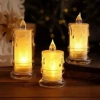 VipMarketim Gerçekçi Titrek Alev Efektli Pilli LED Mum 12li Paket