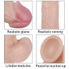 VipMarketim Gerçekçi Vantuzlu Testisli 20cm Dildo