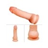 VipMarketim Gerçekçi Vantuzlu Testisli Ten Rengi 20 Cm Dildo
