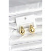 VipMarketim Gold Renk Damla Küpe 24 mm 5886