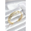 VipMarketim Gold Renk Pirinç Vintage Kadın Bileklik 5886