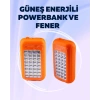 VipMarketim Gold Silver GS-875 Outdoor Powerbank & Işıldak – Güneş Paneli 32 LED 10000 mAh Çift Çıkış