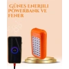 VipMarketim Gold Silver Güneş Enerjili Powerbank Işıldak – 10000 mAh Taşınabilir Suya Dayanıklı 32 LED