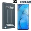 VipMarketim GOR Oppo Reno 3 Pro 3D Kavisli Full Ekran Koruyucu 2 Adet Set-(5775)
