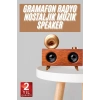 VipMarketim Gramafon Nostaljik Radyo Yüksek Ses Kalitesi USB TF Kart Aux