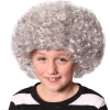 VipMarketim Gri Renk Kabarık Bonus Peruk Afro Takma Saç