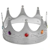 VipMarketim Gümüş Kral Tacı Yetişkin-Çocuk Uyumlu