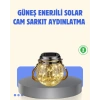 VipMarketim Güneş Enerjili Cam Sarkıt Bahçe Balkon Teras Aydınlatma 30 LED