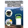 VipMarketim Güneş Enerjili Led Lamba Kamp Lambası Katlanabilir Lamba USB Şarjlı
