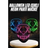 VipMarketim Hallowen Parti Maskesi Neon Led Işıklı Maske 3 Modlu Cadılar Bayramı Maskesi