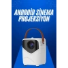 VipMarketim HD Ayaklı Portatif Projeksiyon Cihazı Android İşlemcili Sinema Projektörü