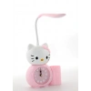 VipMarketim Hello Kitty Masa Lambası Saat Ve Kalemlik