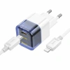 VipMarketim HOCO C131A Platinum PD30W+QC3.0 Girişli Hızlı Şarj Başlığı Ve Type-C To iPhone Lightning Kablo-(5775)