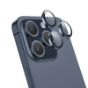 VipMarketim HOCO Crystal Clear iPhone 15 Pro-15 Pro Max HD 3D Metal Çerçeveli Kamera Koruyucu Lens-(5775)