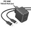 VipMarketim HOCO CS15A 30W Type-C Şarj Aleti + Type-C to iPhone Lightning Kablo Seti-(5775)