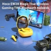 VipMarketim Hoco EW28 Bluetooth 5.3 Magic True Wireless Gaming TWS Bluetooth Kulaklık-(5775)